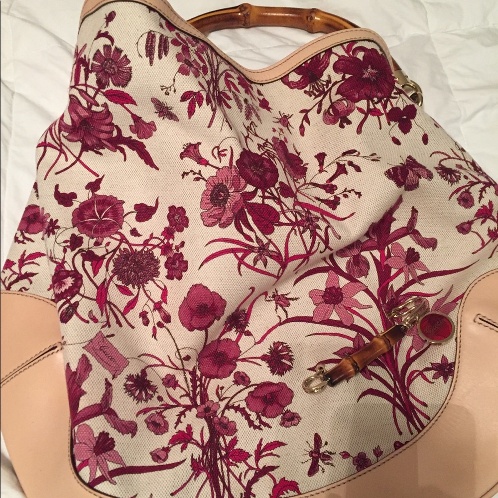 Gucci Floral Satchel purse